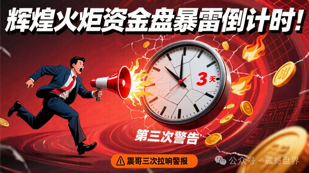【澳门辉煌火炬】资金盘暴雷倒计时！震哥三次拉响警报！