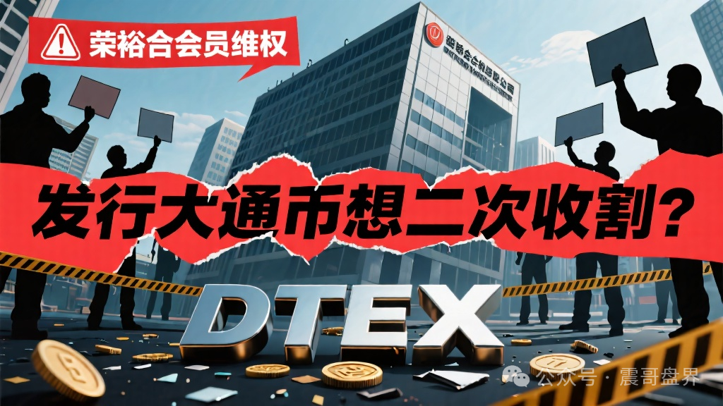 荣裕合已经有会员去公司维权，发行“大通币DTEX”想二次收割