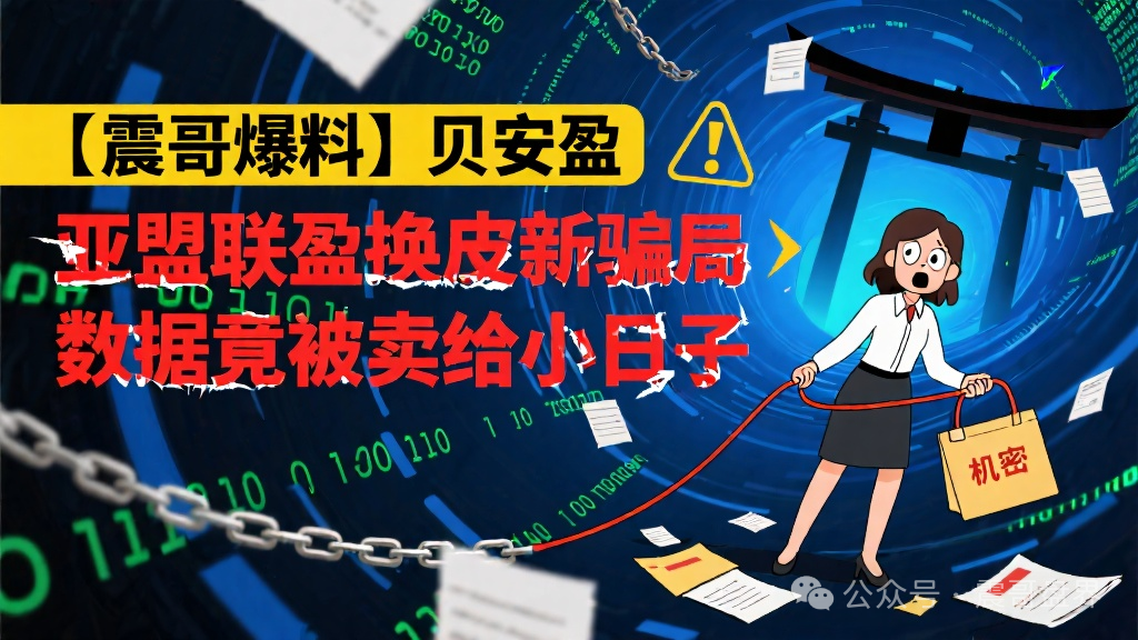 【爆料】贝安盈：亚盟联盈换皮新骗局，数据竟被卖给小日子！