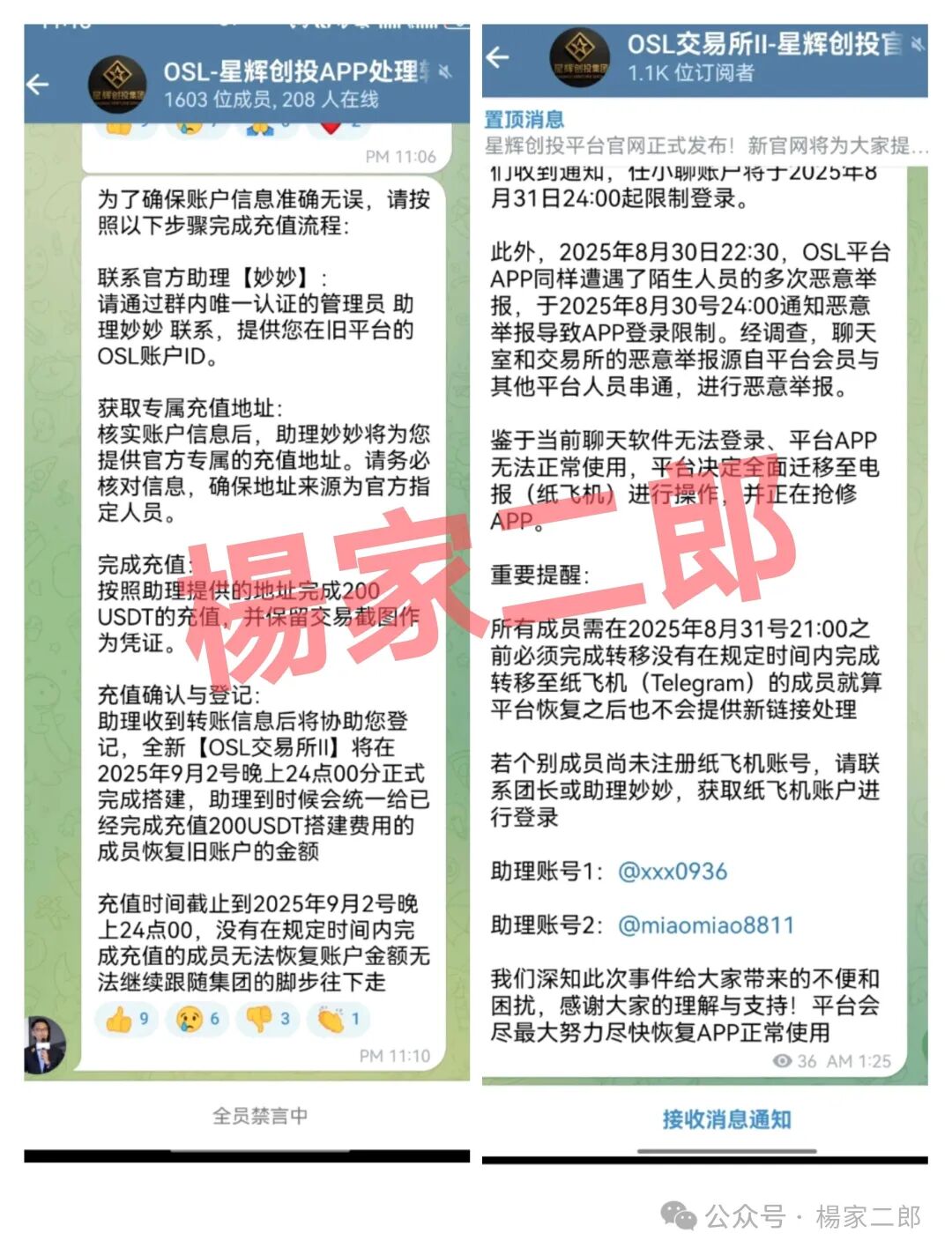 “星辉创投”跟单短命盘已崩盘跑路，切莫交“智商税”再次受骗！