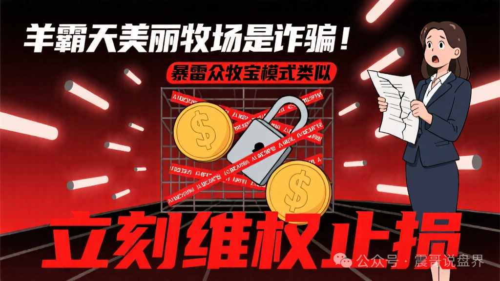 【羊霸天美丽牧场】是诈骗，和暴雷的众牧宝模式类似，立刻维权止损！