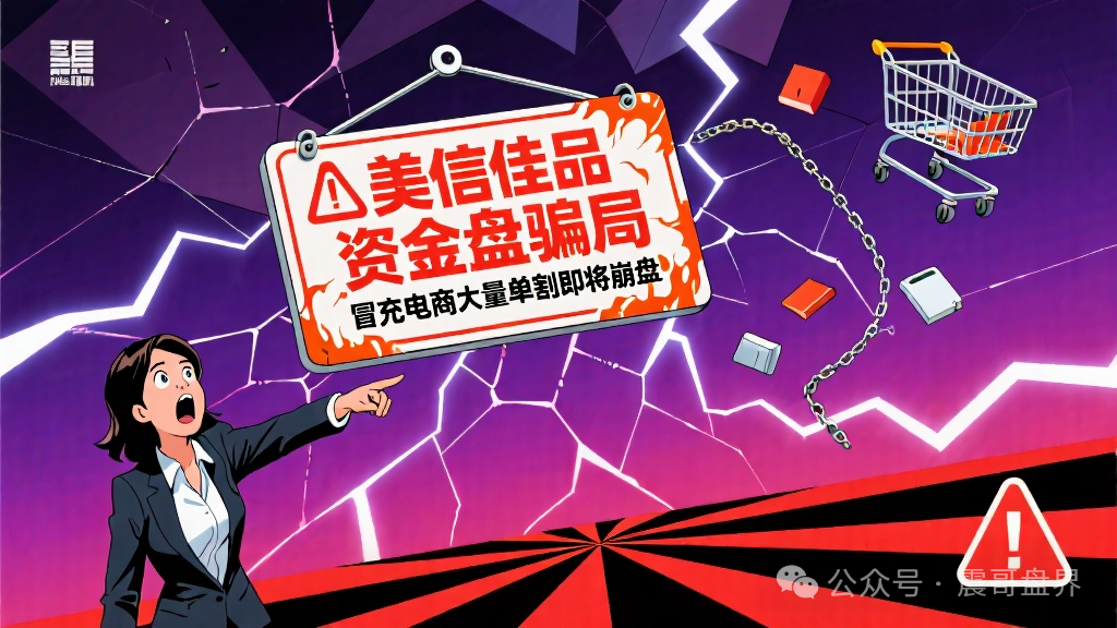 【美信佳品】是资金盘骗局，冒充电商，大量单割，即将崩盘！